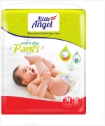 Подгузники-трусики детские Little Angel Extra Dry, 3/M (5-11 кг), обьем талии 36-48 см