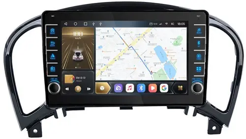 Магнитола для Nissan Juke 2011-2019 - Kuberg OL-9672 (кнопки и крутилки), Android 12, Быстрая, CarPlay, 4G SIM-слот