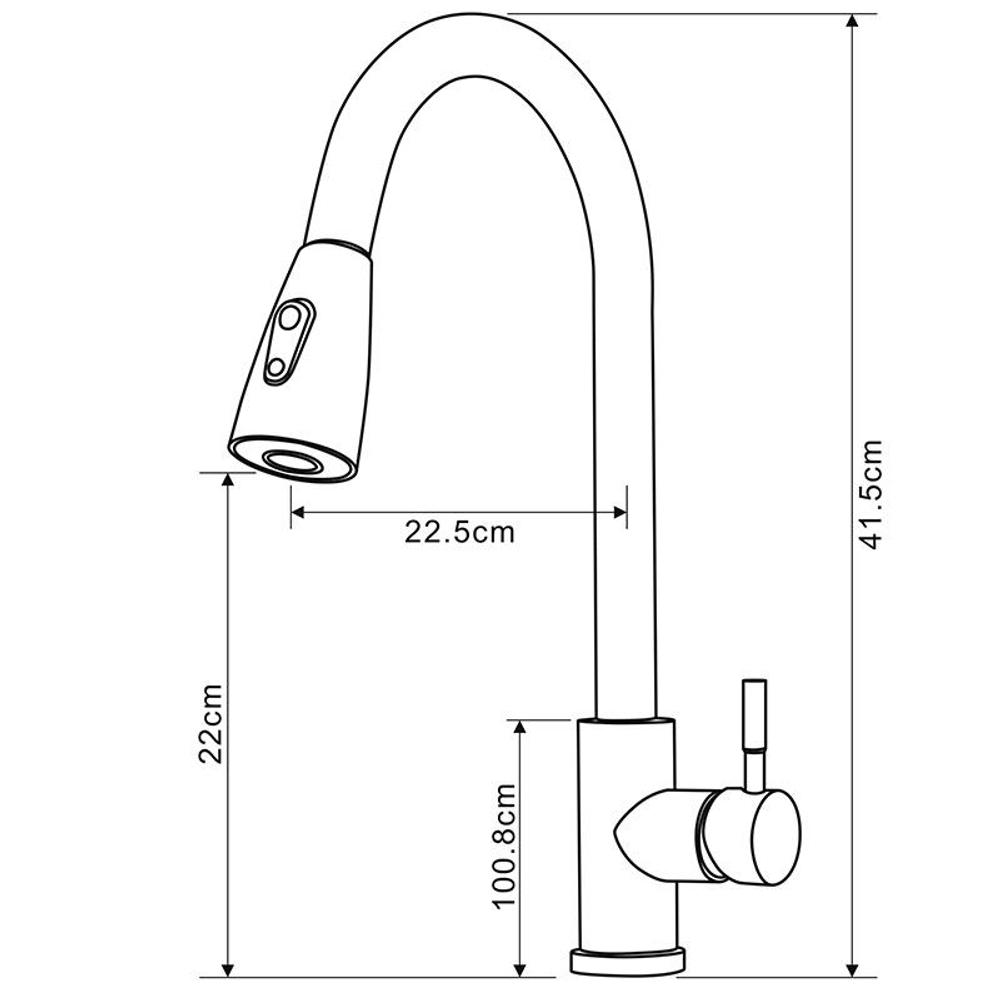 Смеситель для кухни Perfetto MDV30204ss