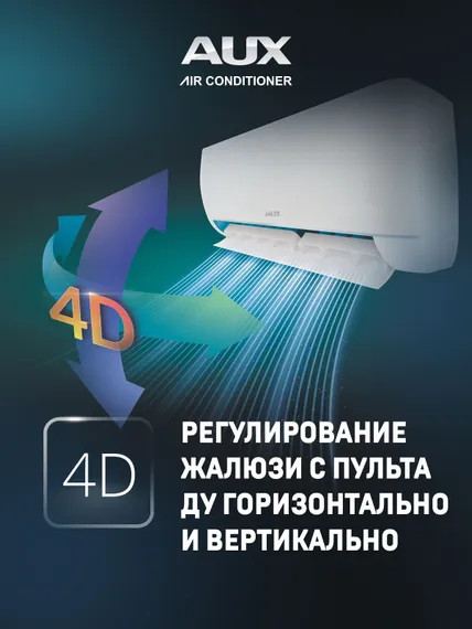 Настенная сплит-система AUX ASW-H12A4/JD-R1 + AS-H12A4/JD-R1, белый