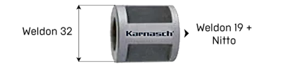 Корончатое сверло Karnasch 18х110 мм, GOLD-LINE, Weldon 19, арт. 20.1280U-018