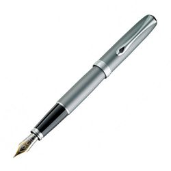 Перьевая ручка Diplomat Excellence A2 Venezia platin matt chrome M 14 ct. (D40206015)