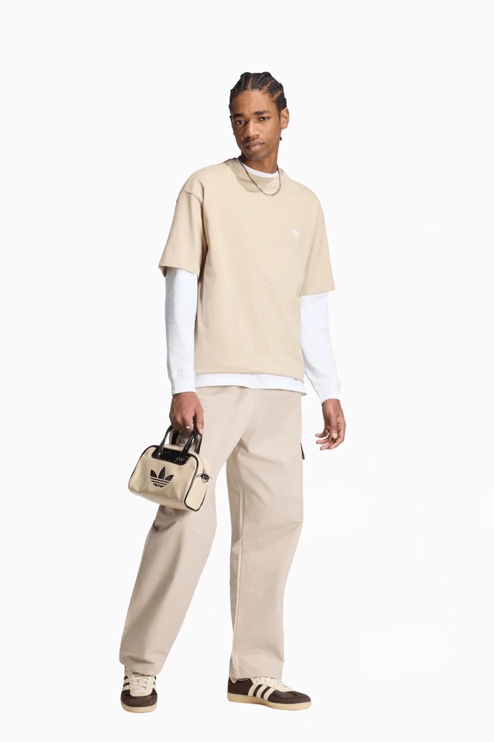 Футболка adidas Originals Trefoil Essentials - бежевый