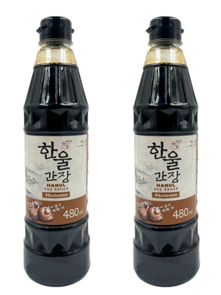 Соевый соус Hanul с грибным вкусом 480 мл x 2 шт