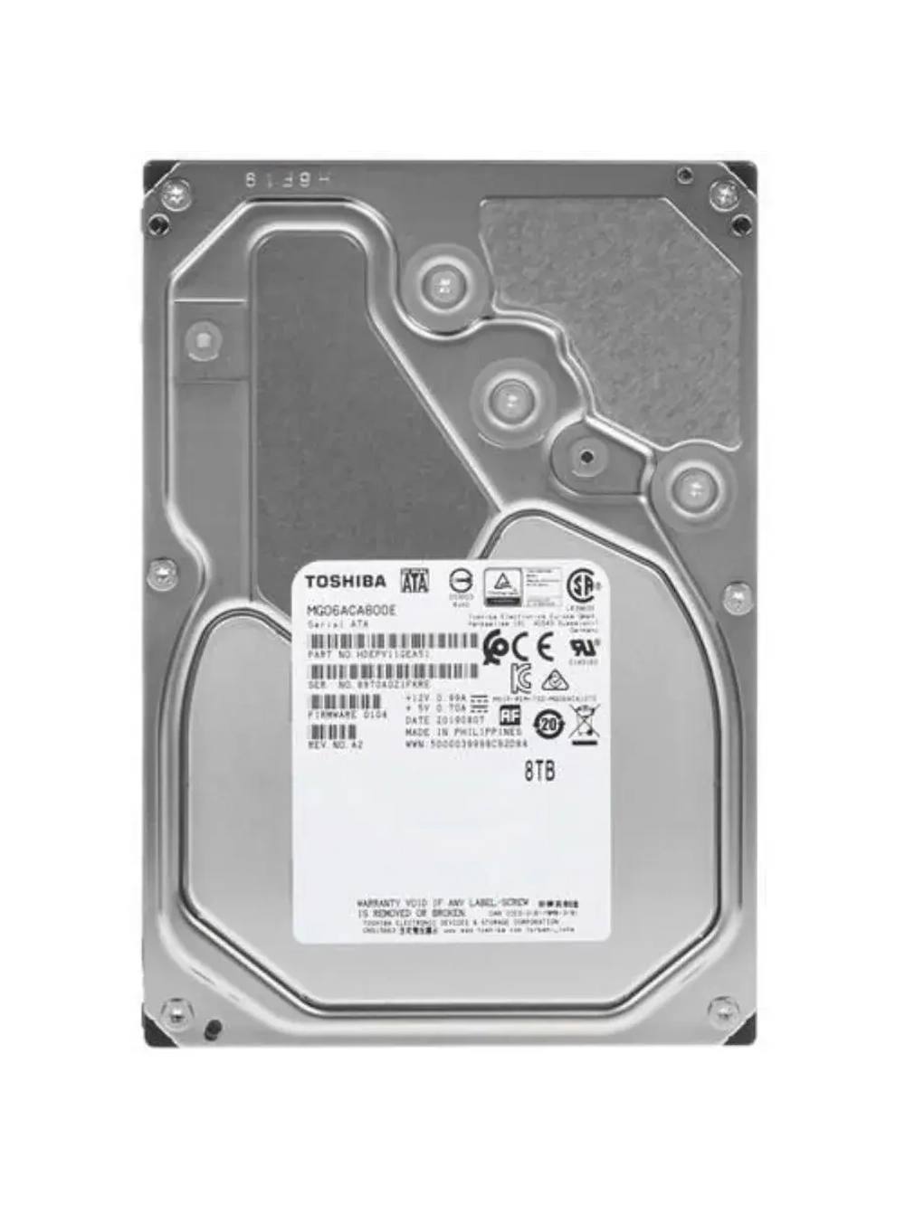 3.5" 8 ТБ Жетский диск Enterprise Capacity MG06ACA800E