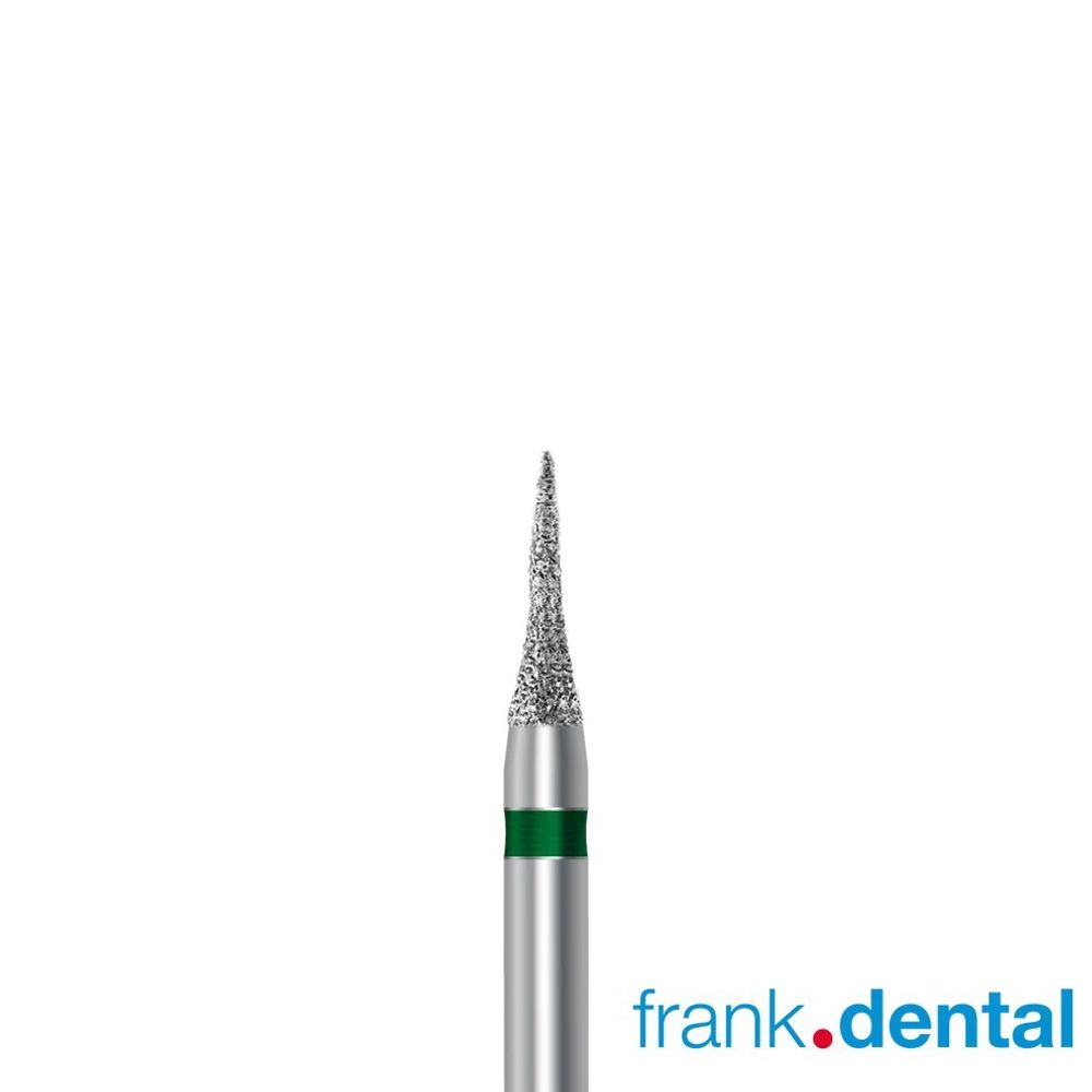 Бор алмазный зеленый  Frank Dental типа FG - D.392.016.G.FG