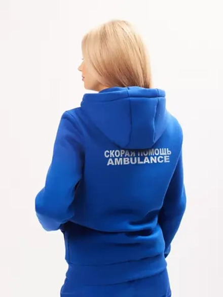 Толстовка с начёсом на молнии Скорая помощь Ambulance