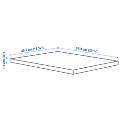 IKEA KOMPLEMENT  (ИКЕА КОМПЛЕМЕНТ)  -  Полка - белая 50x58 см