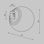 Магнитный трековый светильник Maytoni FLARITY Luna TR229-1-8W4K-B