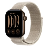 Умные часы Apple Watch Series 12 GPS, 42mm, Dark Bronze Aluminum Case with Limestone Sport Loop