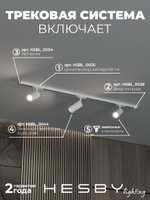 Комплект трековый Hesby Lighting Skylite No3 HSBL_kompl_S003_NI1W3K