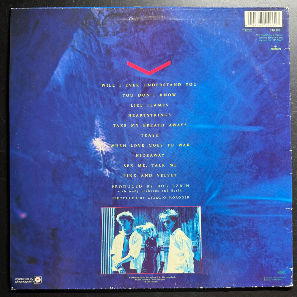 Berlin ‎– Count Three & Pray (Голландия 1986г.)