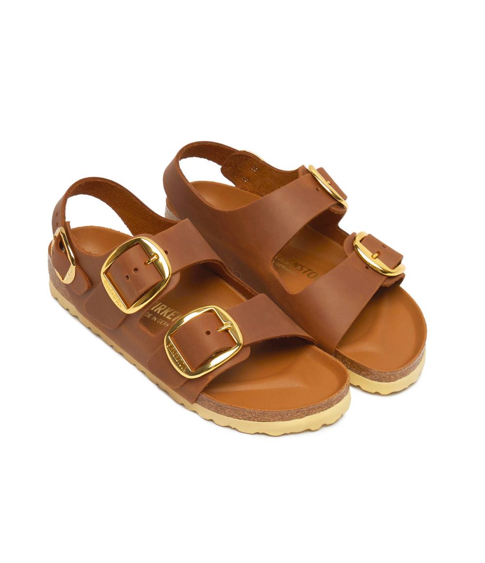 Босоножки кожаные milano Birkenstock - коричневый(1024067)