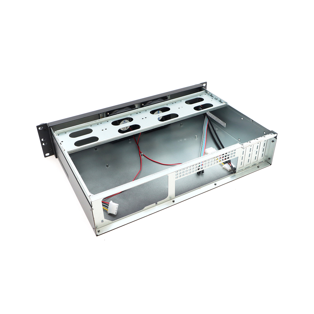 Серверный корпус Mastero 2U300, 2U, mATX, Без БП, чёрный (MST-2U-300)