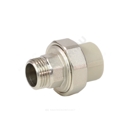 Муфта PP-R комбинированная разъемная серая Дн 50х1 1/2" НР VALFEX 10156040Г