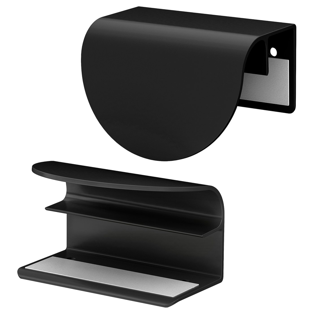 IKEA LATMASK  (ИКЕА ЛАТМАСК)  -  Ручка зажимная - чёрный 60 мм 2 шт.