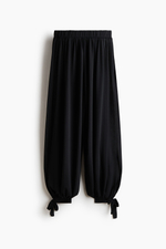 Брюки-баллоны с завязками — Чёрный — H&M 1338378
