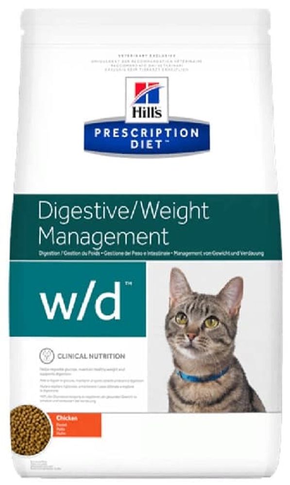 Сухой диетический корм Hill's PD w/d Digestive/Weight Management для кошек 1,5кг Сухой диетический корм Hill's PD w/d Digestive/Weight Management для кошек 1,5кг