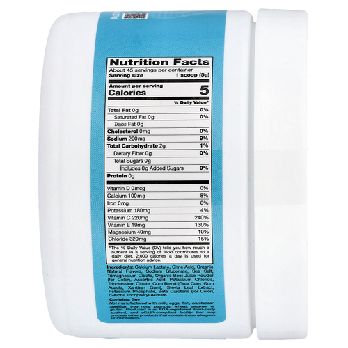 California Gold Nutrition, HydrationUP®, смесь для приготовления электролитического напитка с кальцием, калием, витаминами C и E, тропические фрукты, 227 г (8 унций)