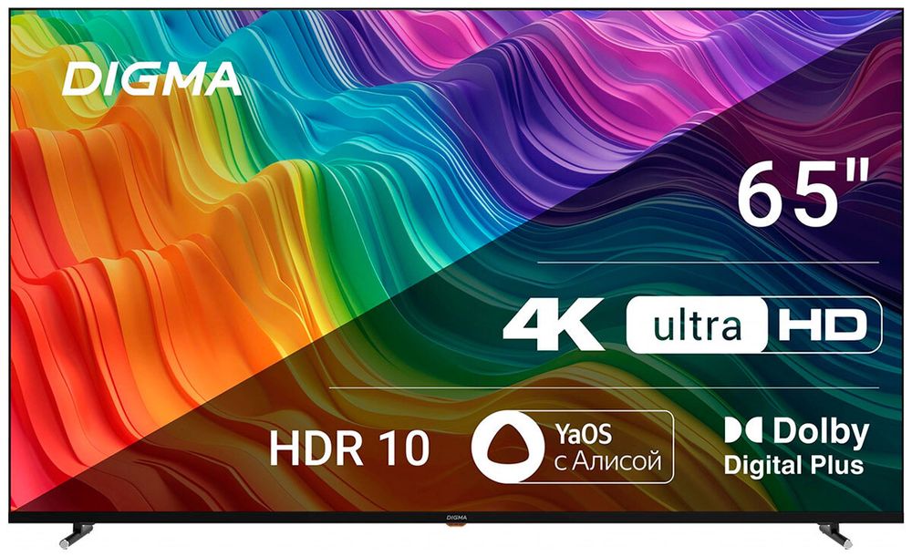 ЖК телевизор Digma DM-LED65UBB33(UHD Smart,Yandex,frameless,meta ЖК телевизор Digma DM-LED65UBB33(UHD Smart,Yandex,frameless,meta