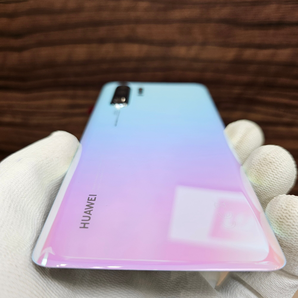 Крышка для Huawei P30 Pro (заднее стекло)  "Премиум качество" цвет: Светло-голубой