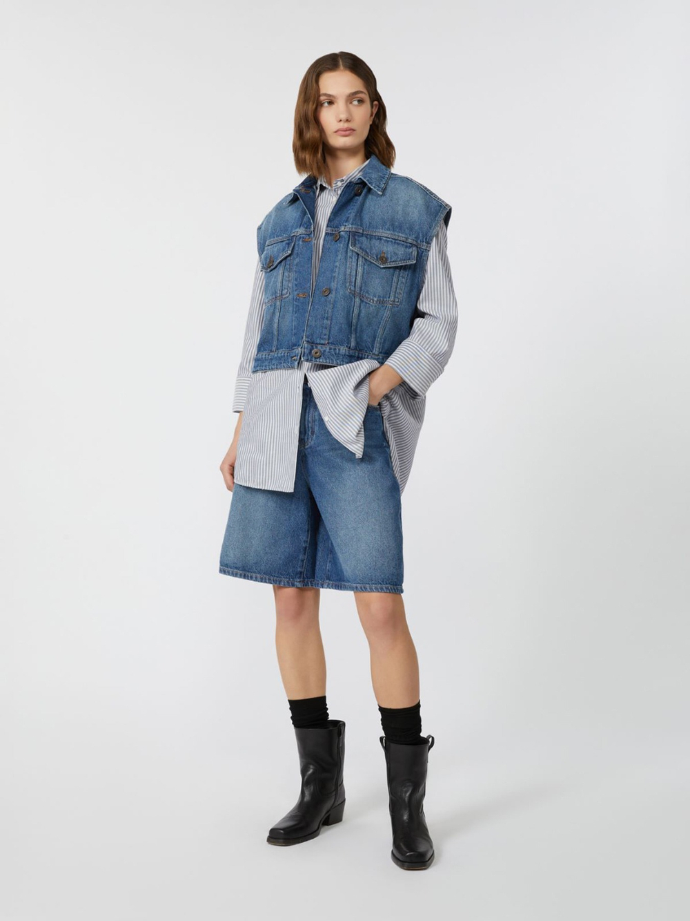 Жилет джинсовый женский WEEKEND MAX MARA MAPPA