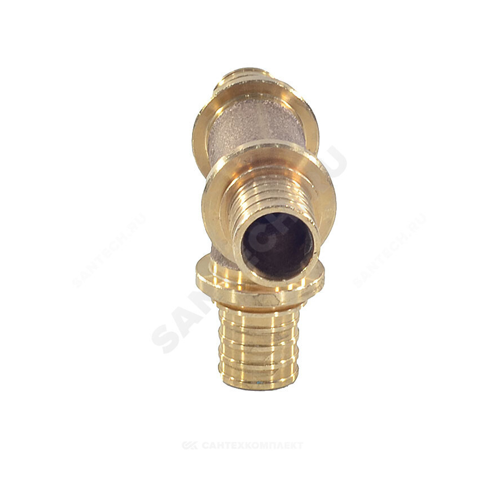 Тройник для PE-X труб аксиальный бронза Дн 20х20х20 RAUTITAN PLATINUM RX Rehau 13777261001