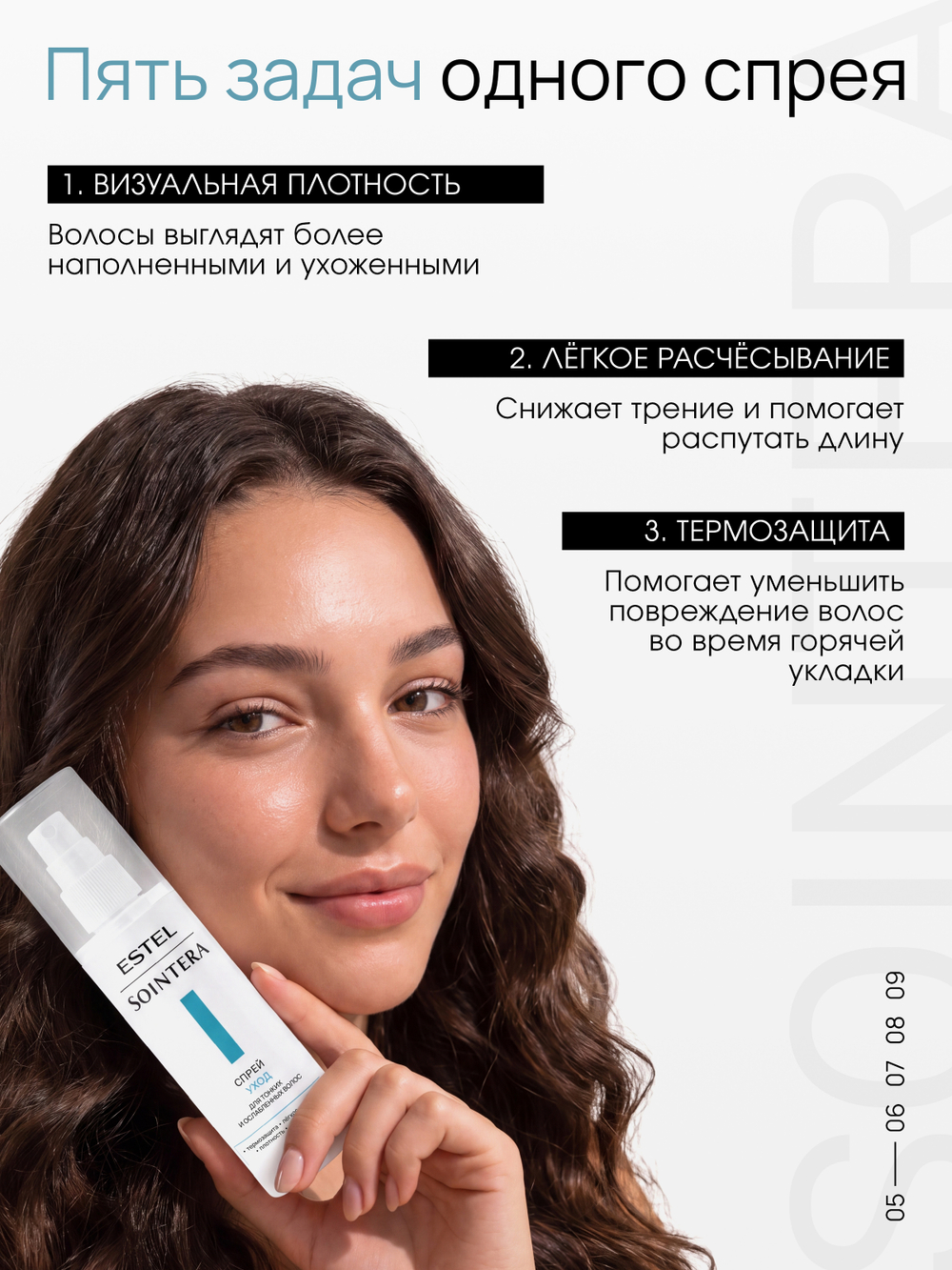 Спрей-уход для тонких и ослабленных волос ESTEL х SOINTERA