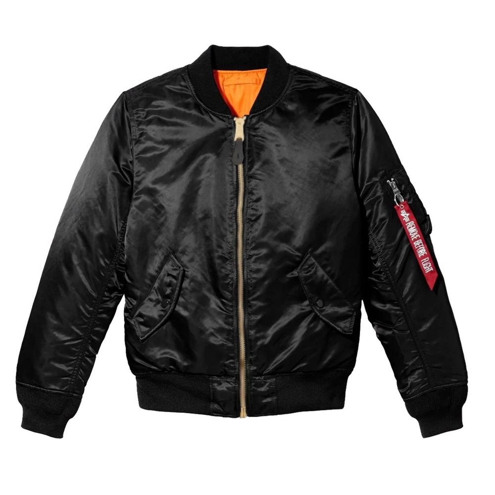 Бомбер Alpha Industries MA-1 W Black (Черный)