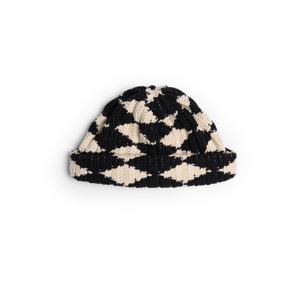 Шапка Jacob Cro Beanie Rhomb "Cream/Black"