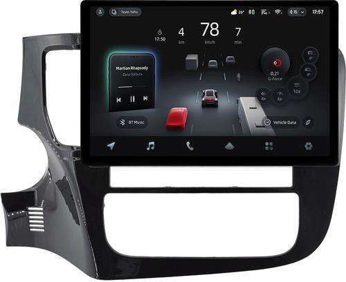 Магнитола для Mitsubishi Outlander 3 2012-2024 (овальный климат, Китай, рамка 9) - Teyes CC4-PRO монитор 13" 2K QLED на Android 13, Быстрейшая, Snapdragon 778G, ИИ, CarPlay, DSP, 4G SIM-слот
