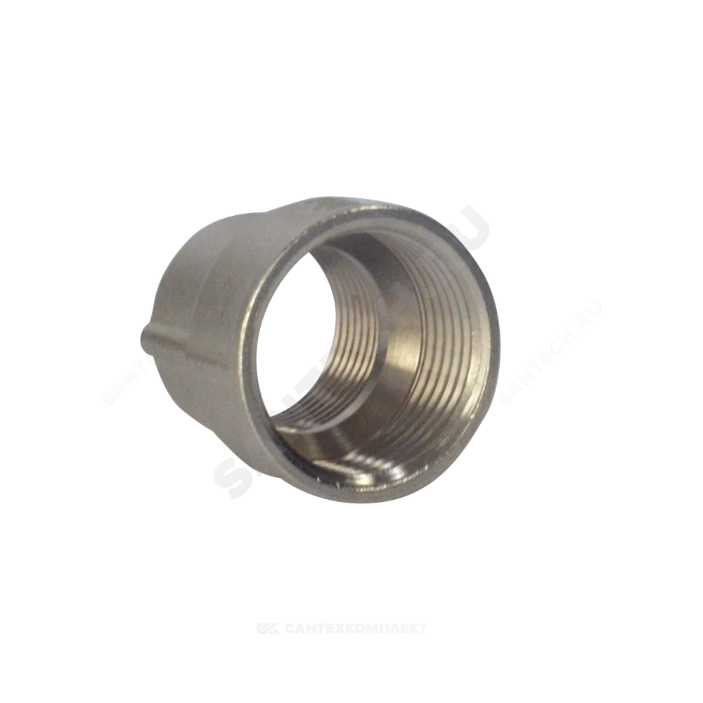 Муфта латунь никель переходная Ду 25х15 (1"х1/2") ВР/ВР SantechSystems