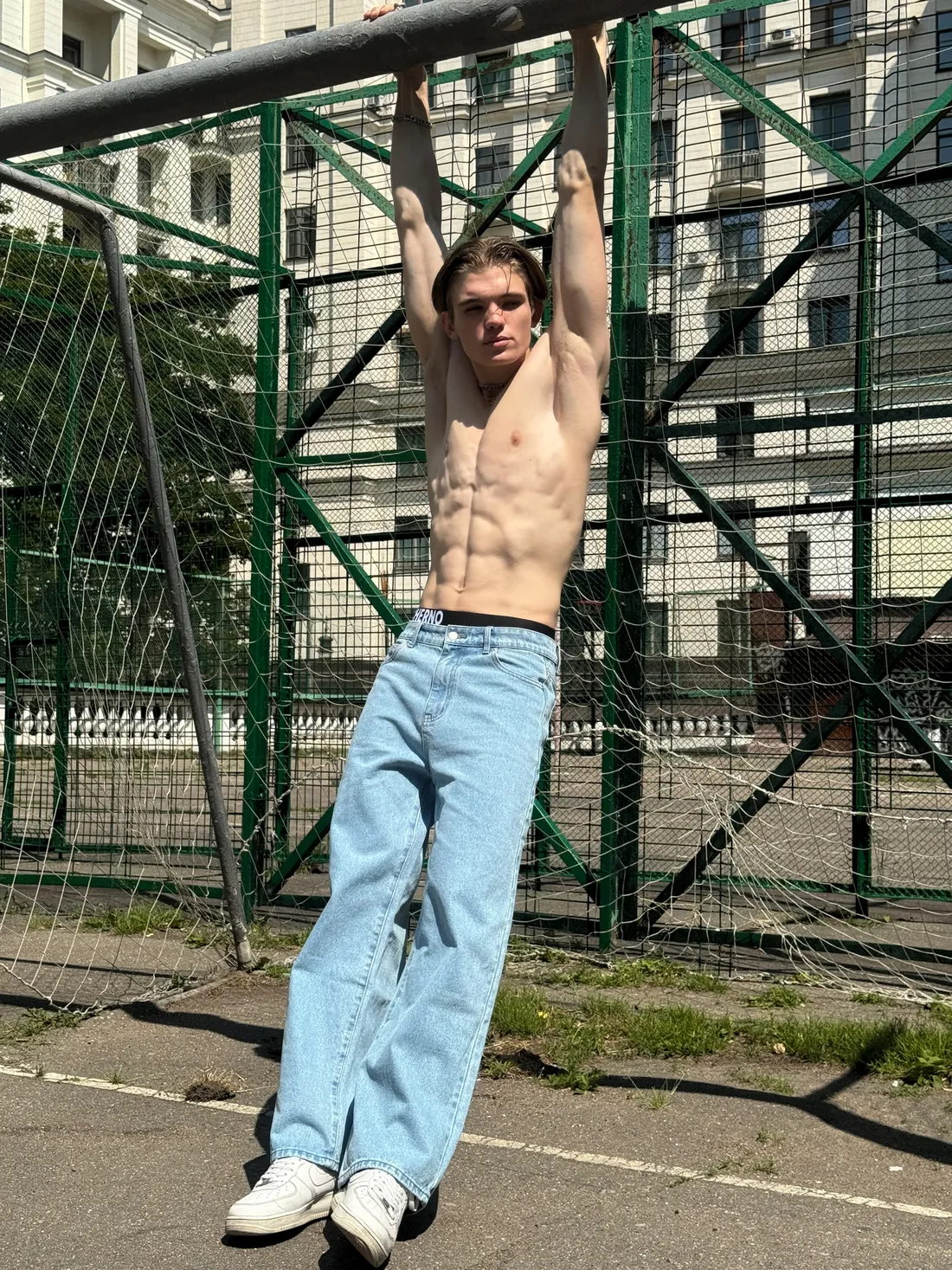 Голубые джинсы "Лето"