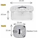 Защитный экран-решётка от брызг для аэрогриля Patisse Air Frying 21 × 21 × 8.5 см