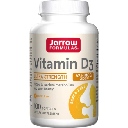 Vitamin D3 2500 IU 100 Softgels Jarrow Formulas