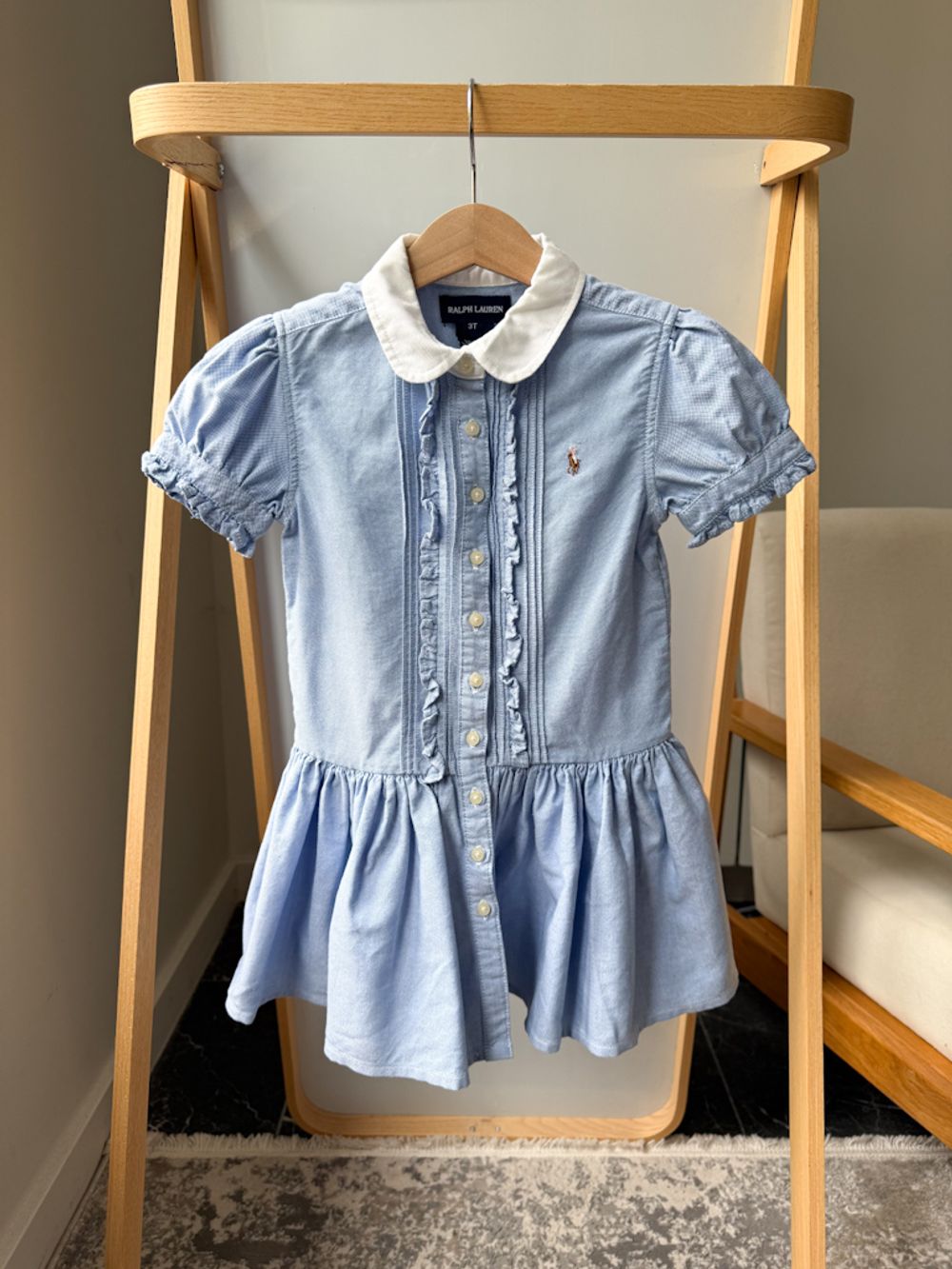 Хлопковое платье-рубашка Ralph Lauren, 98