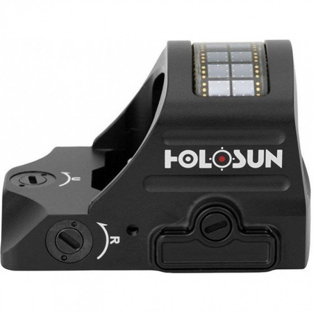 Коллиматорный прицел Holosun Open Reflex micro 407C X2 (открытый, 2 МОА, точка красная, без кронштейна)