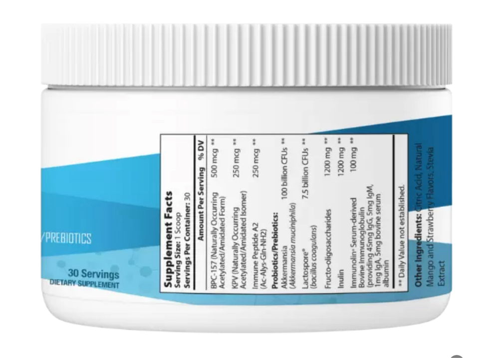 BPC-157 and  KPV Gut Feeling  Mango Strawberry Flavor