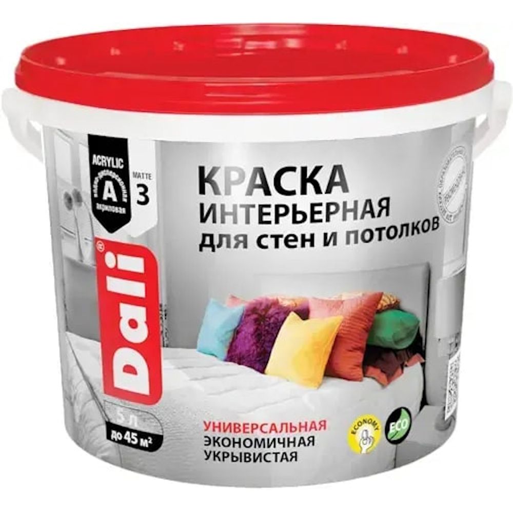 В/д DALI д/стен и потолков интерьер. База С  бесцвет. 5л  (Рогнеда)
