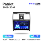 Teyes CC2 Plus 9"для UAZ Patriot 2012-2016