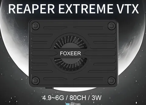 Видеопередатчик FPV Foxeer 5.8G (4.9-6G) Reaper Extreme 3W 80CH VTx SKU: MR1831