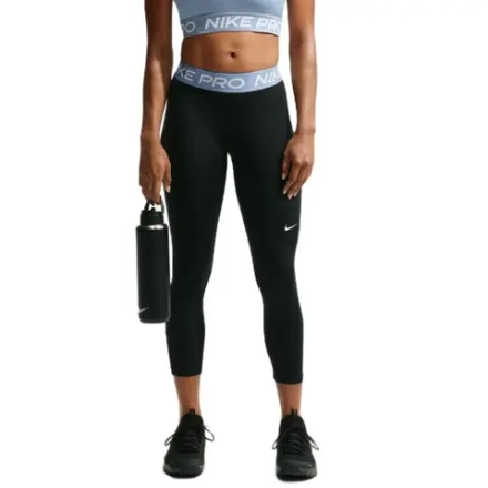 Леггинсы Nike Pro Mid-Rise Crop - black/work blue/white