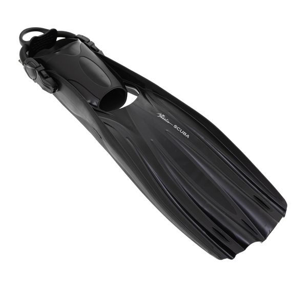 Ласты с открытой пяткой Marlin Scuba (Elastic Bungee Strap) черные