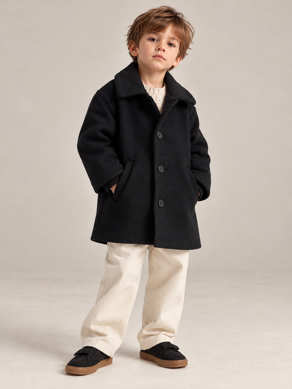 Шерстяное пальто Tinycottons, 104