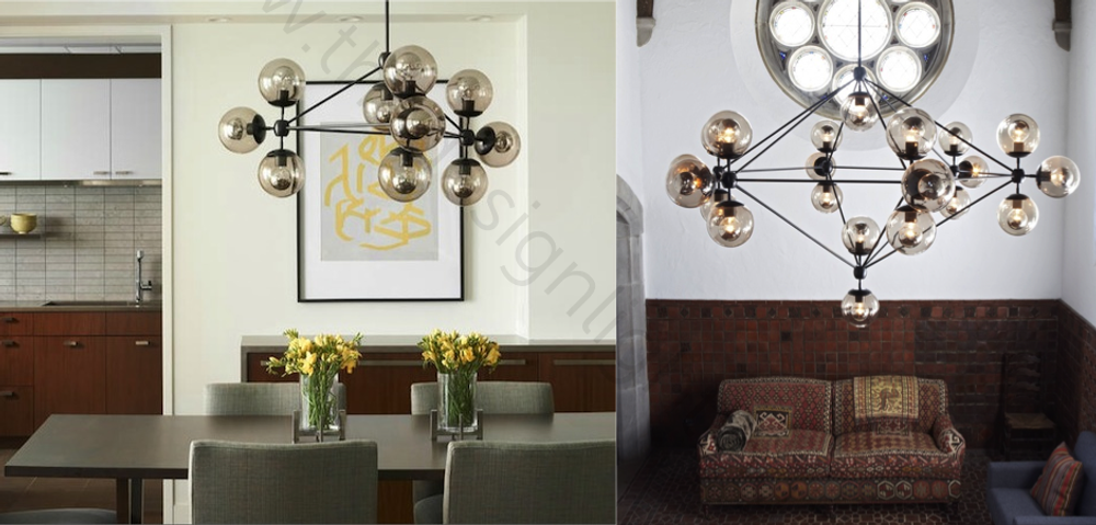 Ceiling design lamp   Modo by Roll & Hill (21 lampshade ов)