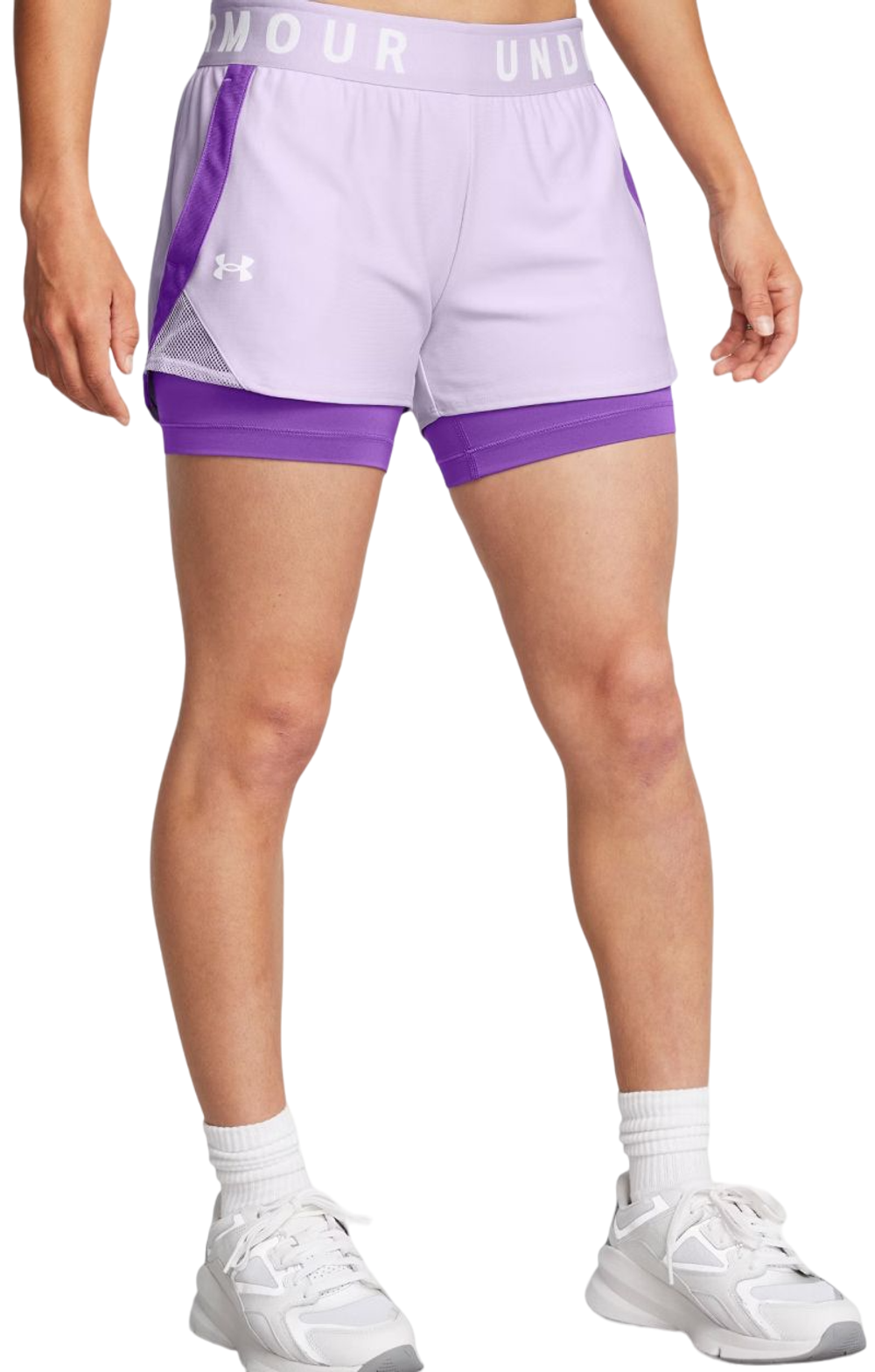 Женские Шорты теннисные Under Armour Play Up 2in1 - Фиолетовый