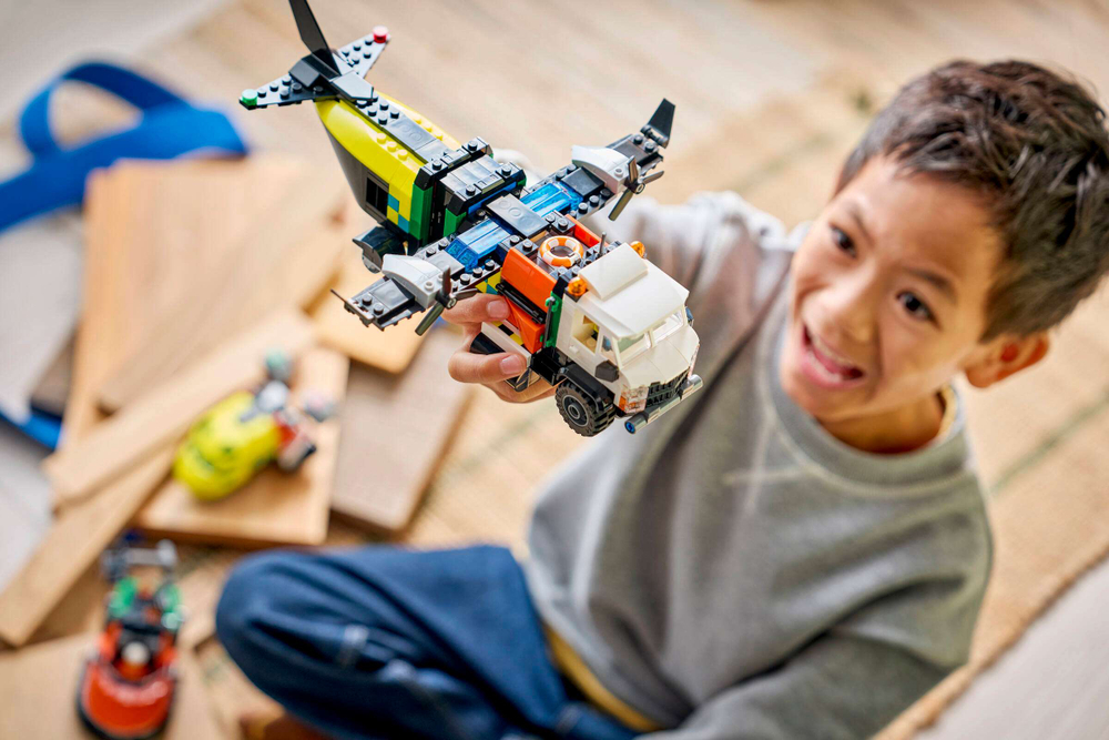 Конструктор LEGO City 60505 Airplane, Service Truck & Hovercraft Remix