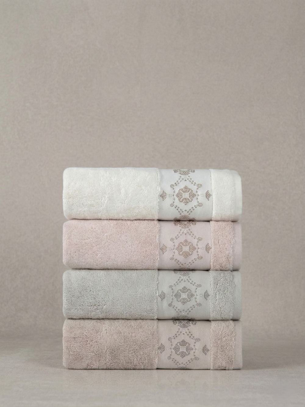 PUPİLLA COLLECTİON Набор Полотенец SOLITA 70*140 4пр. 100% Хлопок