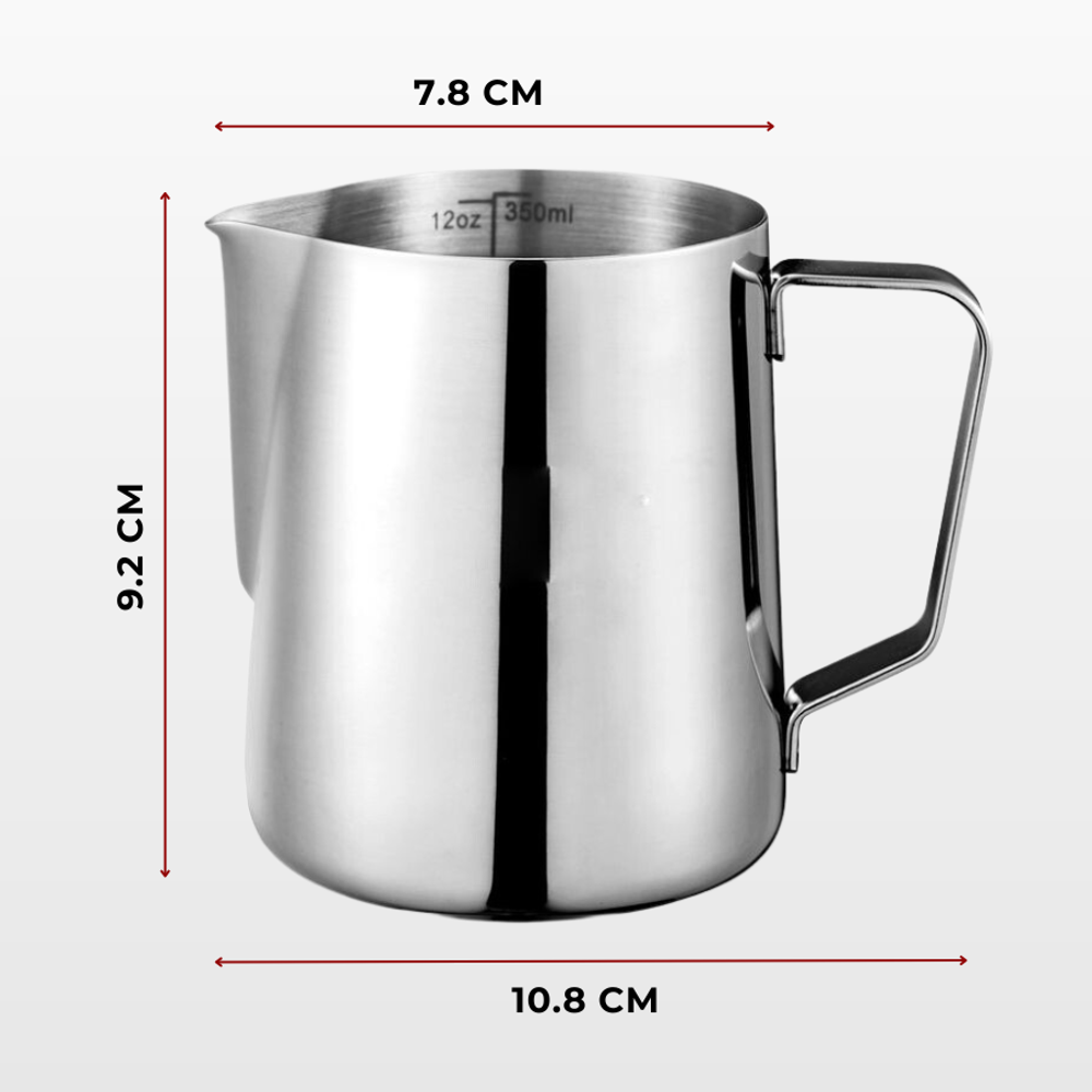 Молочник (питчер) 350 мл, нерж. с делениями, CGPro Steel