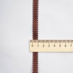 Лента репсовая (в рубчик) с рисунком 10.0 мм / 45.72 метра, ID 1064, цв. корич, 24465
